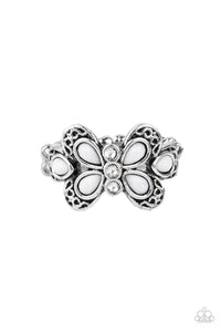 Boho Butterfly - White - Paparazzi Accessories