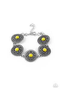 Mojave Mandalas - Yellow - Paparazzi Accessories