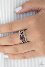 Load image into Gallery viewer, You Make My Heart BLING - Red - Paparazzi Accessories