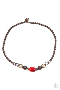 Put Up A BEACHFRONT - Red - Paparazzi Accessories