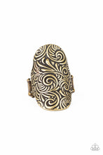 Load image into Gallery viewer, Paisley Paradise - Brass - Paparazzi Accessories