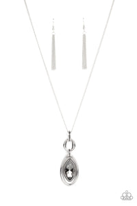 Glamorously Glaring - Silver - Paparazzi Accessories