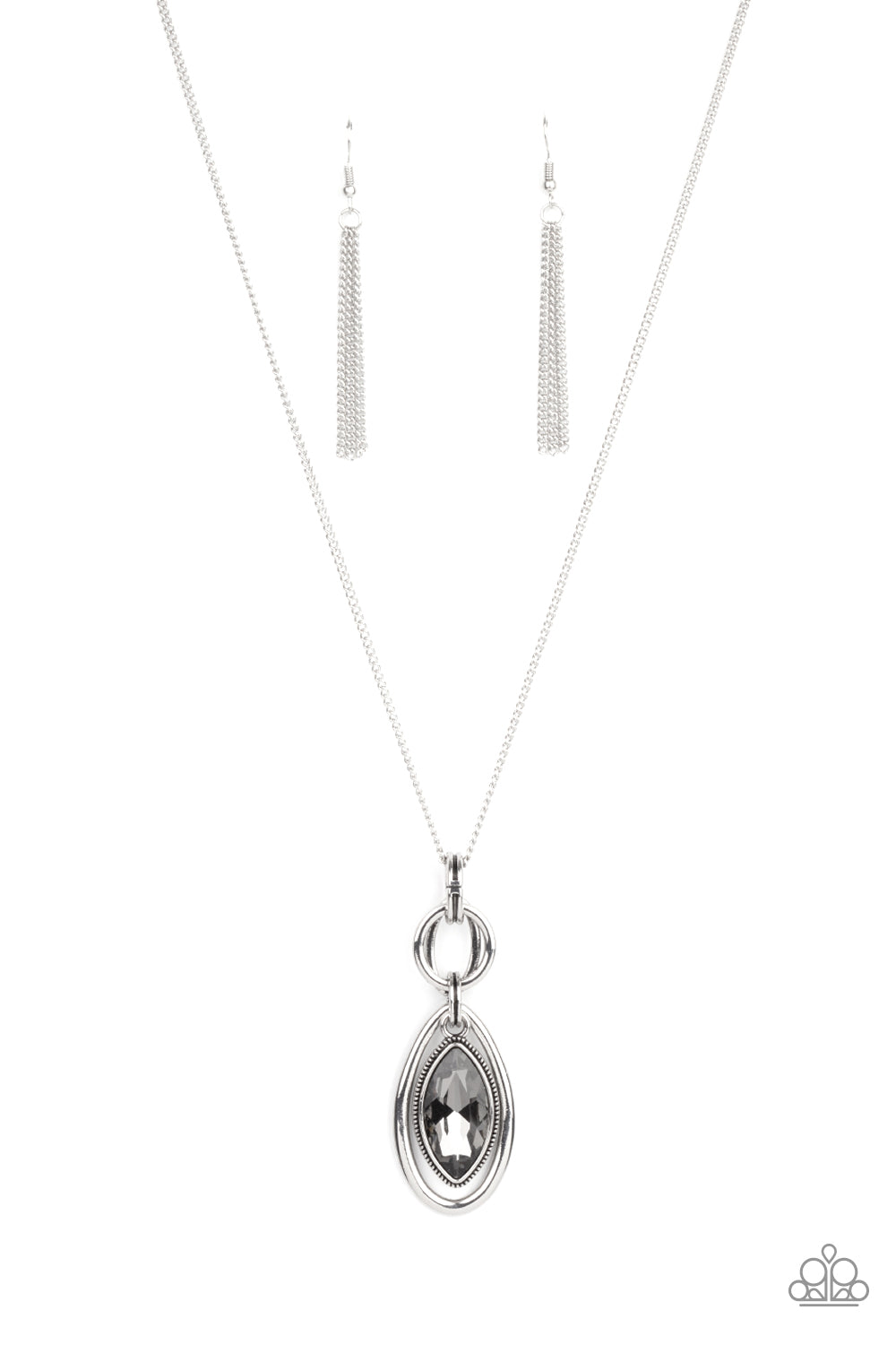 Glamorously Glaring - Silver - Paparazzi Accessories