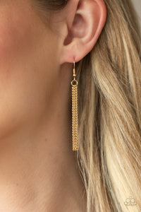 Glamorously Glaring - Gold - Paparazzi Accessories