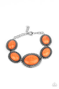 MESA Time Zone - Orange - Paparazzi Accessories