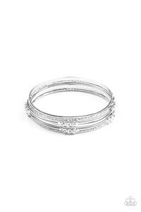 Stackable Sparkle - White - Paparazzi Accessories