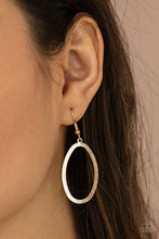 Load image into Gallery viewer, Double OVAL-time - Gold - Paparazzi Accessories