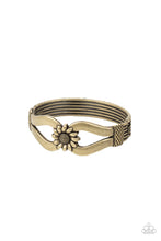 Load image into Gallery viewer, Let A Hundred SUNFLOWERS Bloom - Brass - Paparazzi Accessories