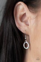 Load image into Gallery viewer, Working OVAL-time - Silver - Paparazzi Accessories