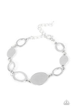 Load image into Gallery viewer, OVAL and Out - Silver - Paparazzi Accessories