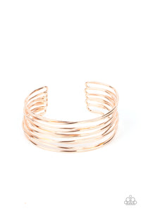 Nerves of Steel - Rose Gold - Paparazzi Accesories