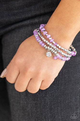 Glacial Glimmer - Purple - Paparazzi Accessories