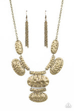 Load image into Gallery viewer, Gallery Relic - Brass - Paparazzi Accessories