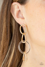Load image into Gallery viewer, Talk In Circles - Gold - Paparazzi Accessories