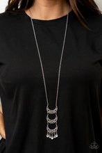 Load image into Gallery viewer, Half-Moon Child - Silver - Paparazzi Accessories