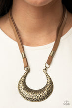Load image into Gallery viewer, Majorly Moonstruck - Brass - Paparazzi Accessories
