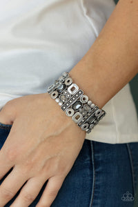 Dynamically Diverse - Silver- Paparazzi Accessories