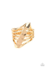 Load image into Gallery viewer, Encrypted Edge - Gold - Paparazzi Accessories