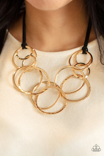 Spiraling Out of COUTURE - Gold- Paparazzi Accessories