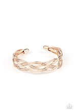 Load image into Gallery viewer, Get Your Wires Crossed - Rose Gold - Paparazzi Accessories