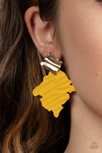 Load image into Gallery viewer, Crimped Couture - Yellow - Paparazzi Accessories