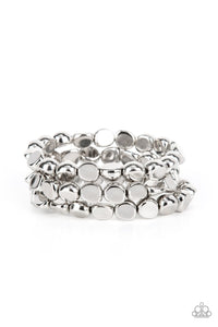 HAUTE Stone - Silver - Paparazzi Accessories