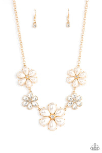 Fiercely Flowering - Gold - Paparazzi Accessories