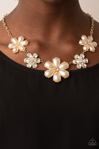 Fiercely Flowering - Gold - Paparazzi Accessories