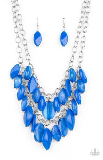 Palm Beach Beauty - Blue - Paparazzi Accessories