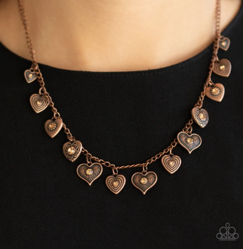 Lovely Lockets - Copper  - Paparazzi Accessories