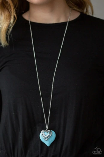 Southern Heart - Blue - Paparazzi Accessories