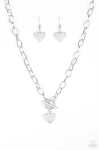 Harvard Heart - Silver  - Paparazzi Accessories