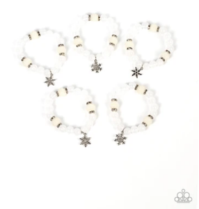 Starlet Shimmer - Snowflake - Paparazzi Accessories