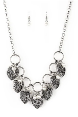 Very Valentine - Silver - Paparazzi Accessories